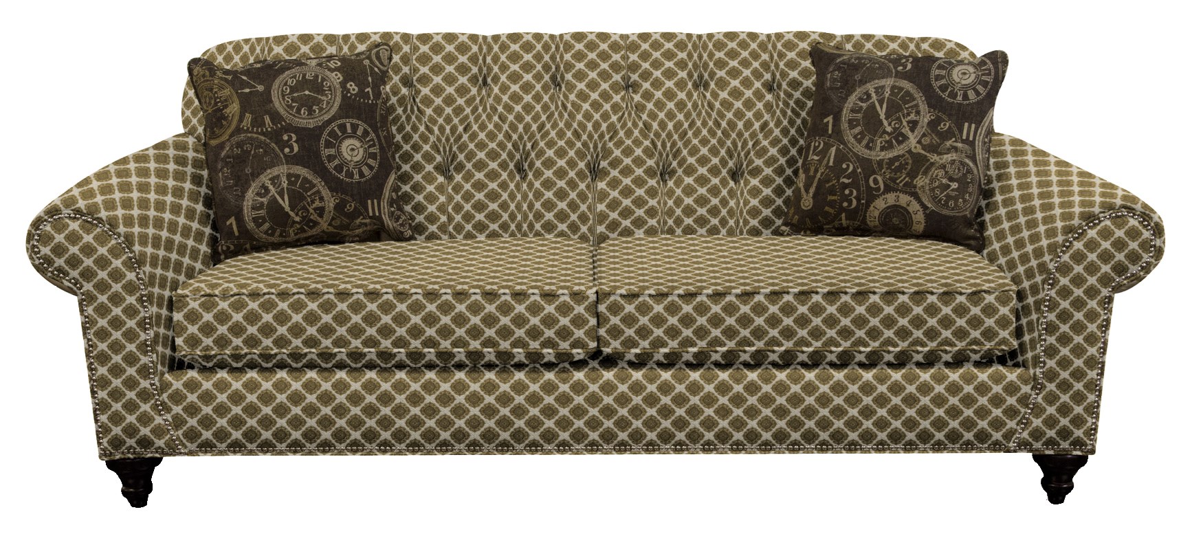 England 5730/N Series 5735N Sofa with Nailheads and Button Tufted Seat